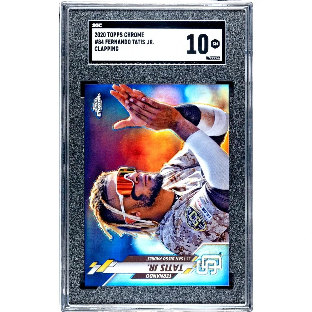 2020 Topps Chrome #84 Fernando Tatis Jr. SP Image Variation Clapping SGC 10 GEM